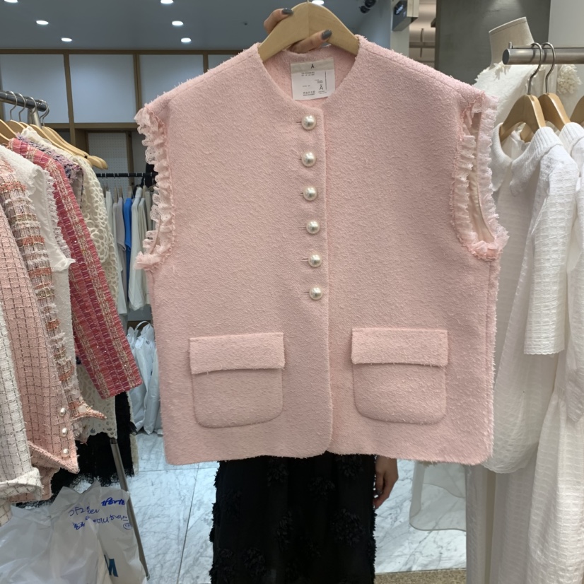 A韓國代購女士新款時尚26春夏人氣推薦休閑熱賣真品職業馬甲A STORE馬甲圖色2