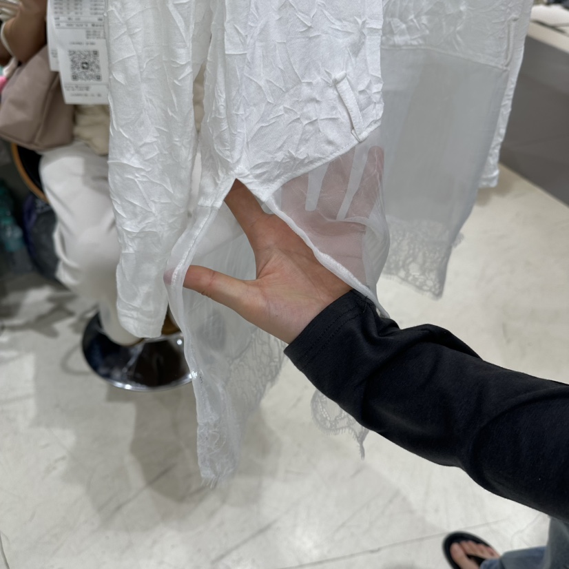 BENE韓國直郵女裝新品時尚熱賣推薦職業26春夏長袖T恤褶皺BENE長袖T恤