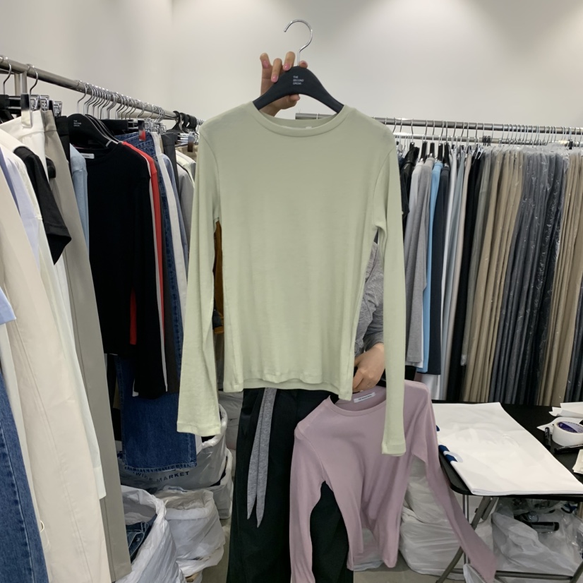 THE SECOND GROW東大門代購女裝新款職業時尚人氣長袖T恤THE SECOND GROW長袖T恤圖色2