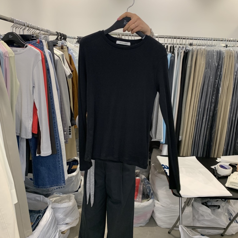 THE SECOND GROW東大門代購女裝新款職業時尚人氣長袖T恤THE SECOND GROW長袖T恤圖色3