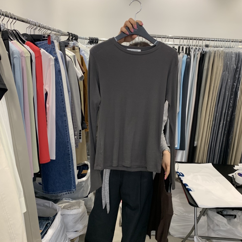 THE SECOND GROW東大門代購女裝新款職業時尚人氣長袖T恤THE SECOND GROW長袖T恤圖色7