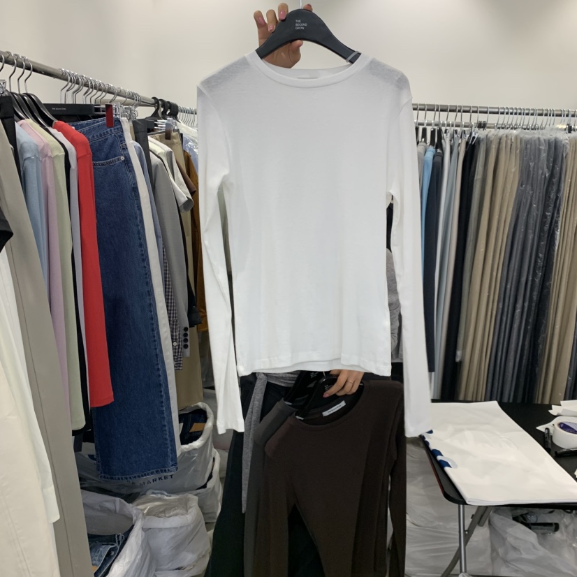 THE SECOND GROW東大門代購女裝新款職業時尚人氣長袖T恤THE SECOND GROW長袖T恤圖色8