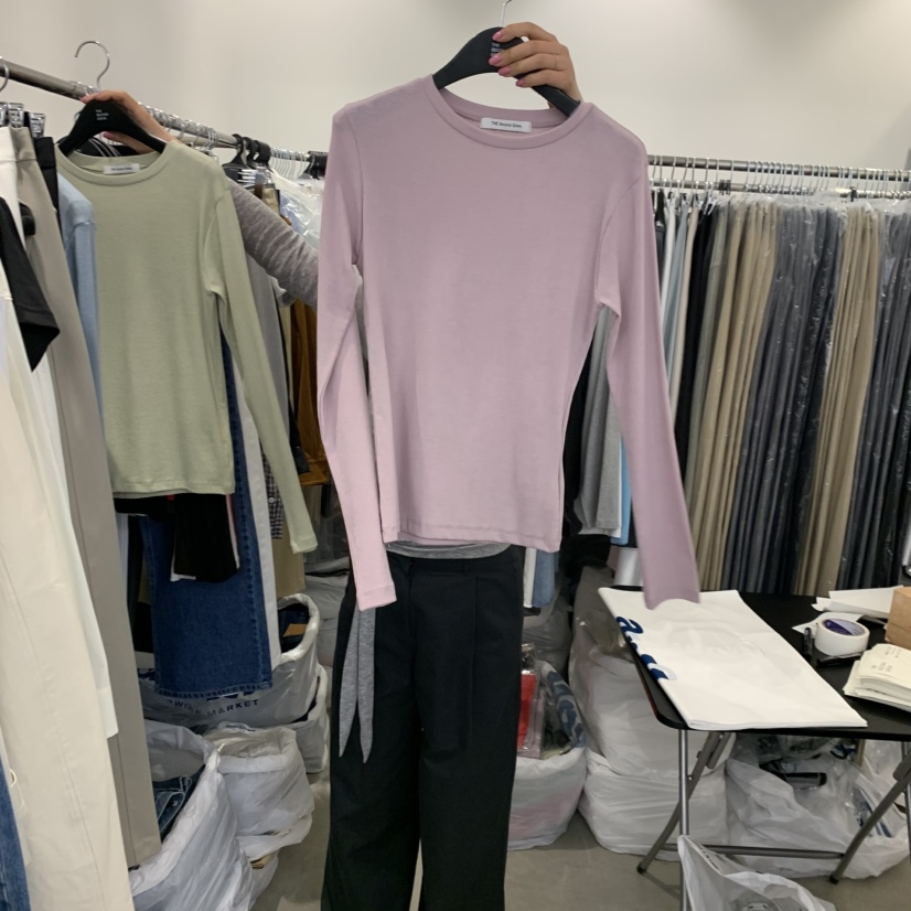 THE SECOND GROW東大門代購女裝新款職業時尚人氣長袖T恤THE SECOND GROW長袖T恤圖色9