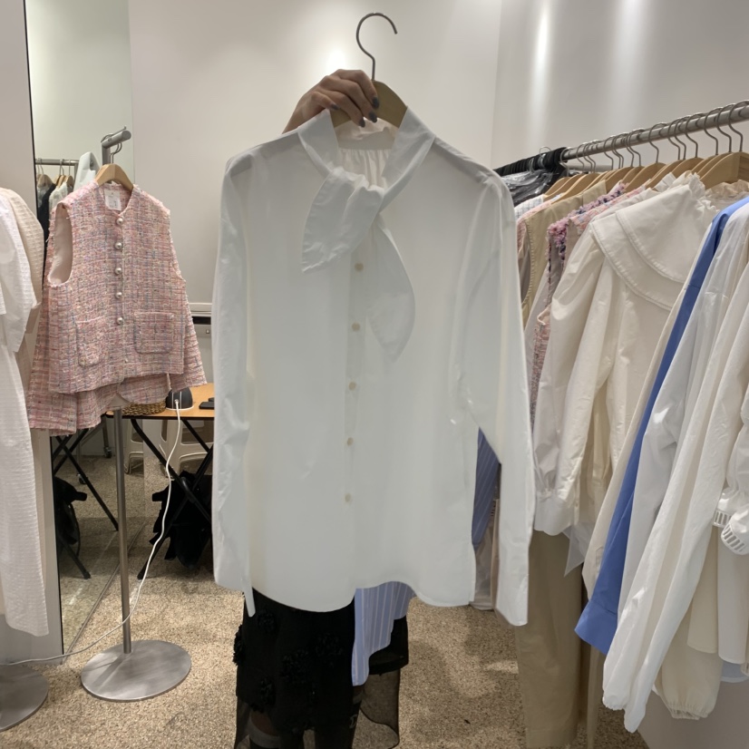 A東大門代購女士新品熱賣休閑職業時尚26春夏推薦襯衫蕾絲衫A STORE襯衫/蕾絲衫圖色1