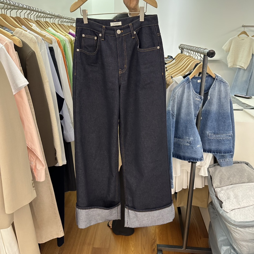 NAVE東大門代購女士新款休閑人氣職業時尚真品推薦牛仔褲NAVE牛仔褲圖色1