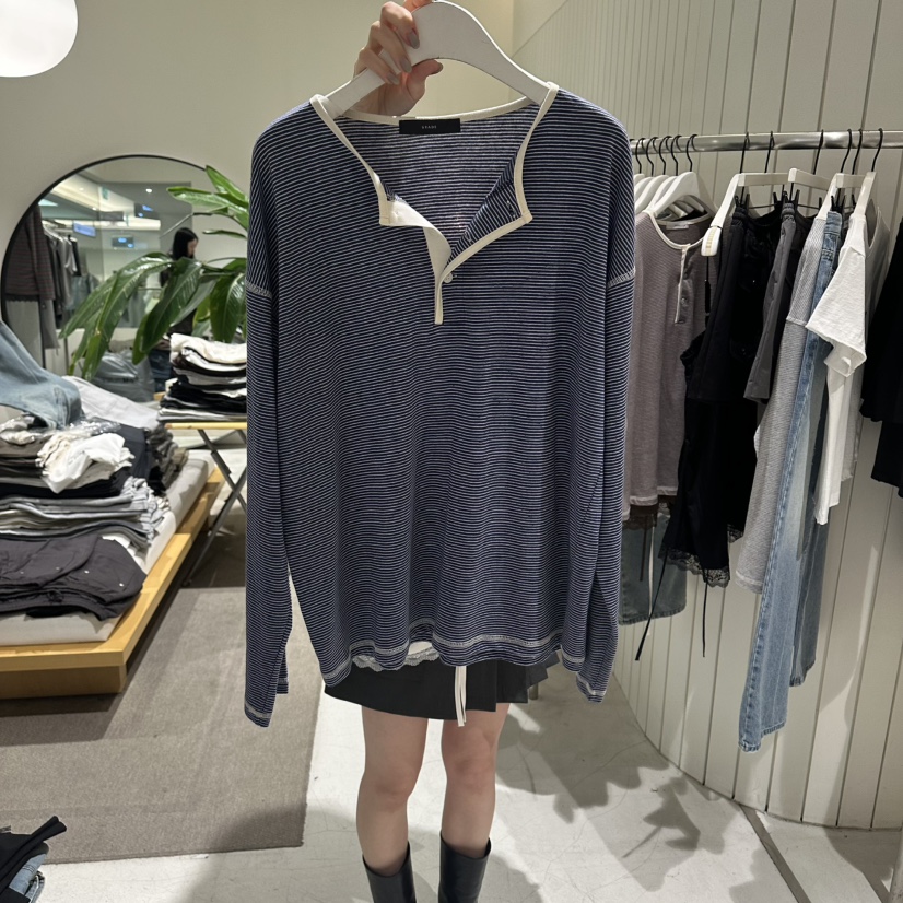 GRADE東大門直郵女士新品推薦休閑熱賣26春夏時尚長袖T恤GRADE長袖T恤圖色3