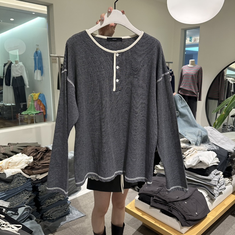 GRADE東大門直郵女士新品推薦休閑熱賣26春夏時尚長袖T恤GRADE長袖T恤圖色4