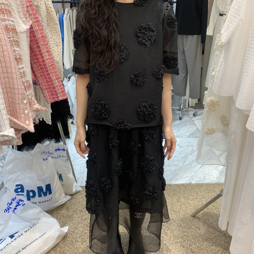 A韓國直郵女士新款推薦26春夏職業休閑熱賣人氣襯衫蕾絲衫A STORE襯衫/蕾絲衫圖色2