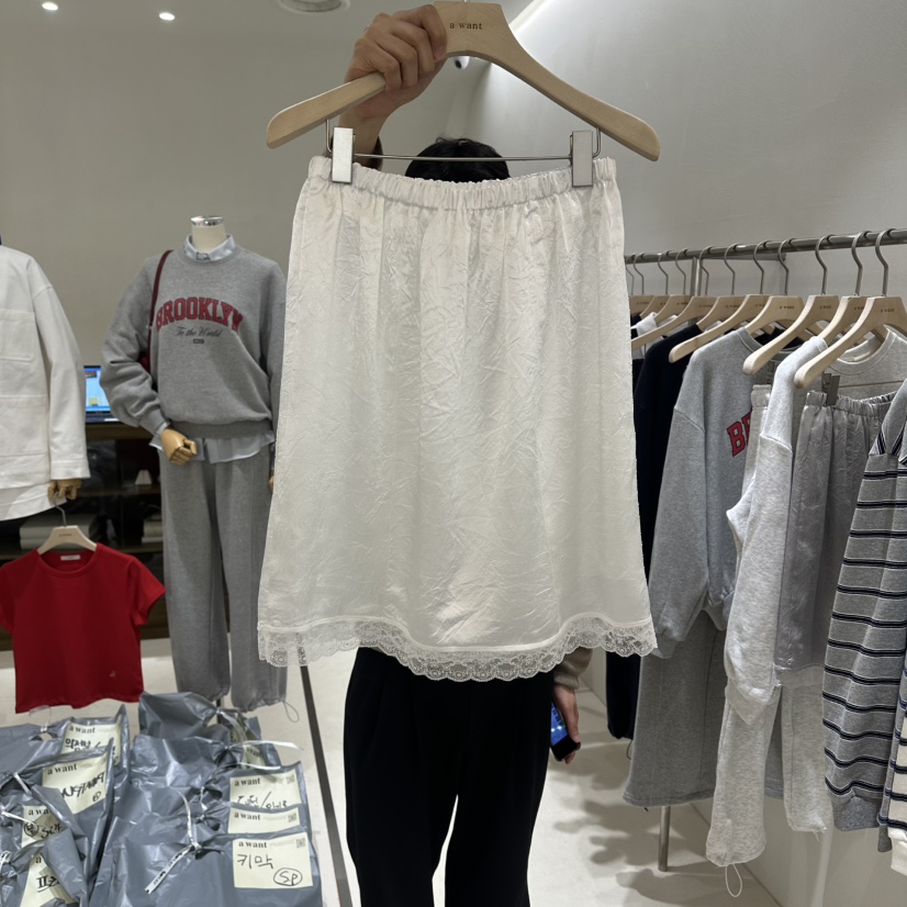 A WANT韓國代購女士新款時尚26春夏休閑真品半身裙中短裙A WANT半身裙/中短裙圖色1