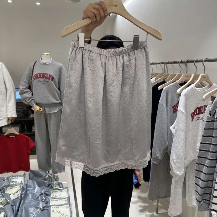 A WANT韓國代購女士新款時尚26春夏休閑真品半身裙中短裙A WANT半身裙/中短裙圖色2