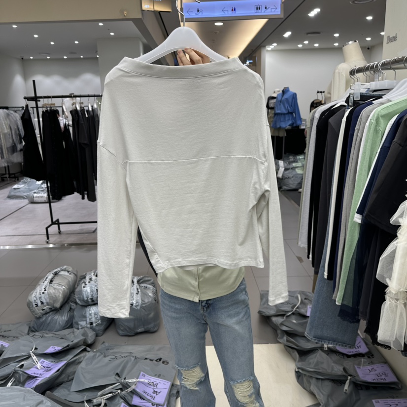 BENE韓國代購女裝新品人氣推薦休閑熱賣26春夏真品長袖T恤BENE長袖T恤