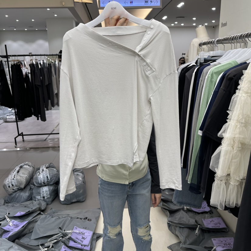 BENE韓國代購女裝新品人氣推薦休閑熱賣26春夏真品長袖T恤BENE長袖T恤圖色1