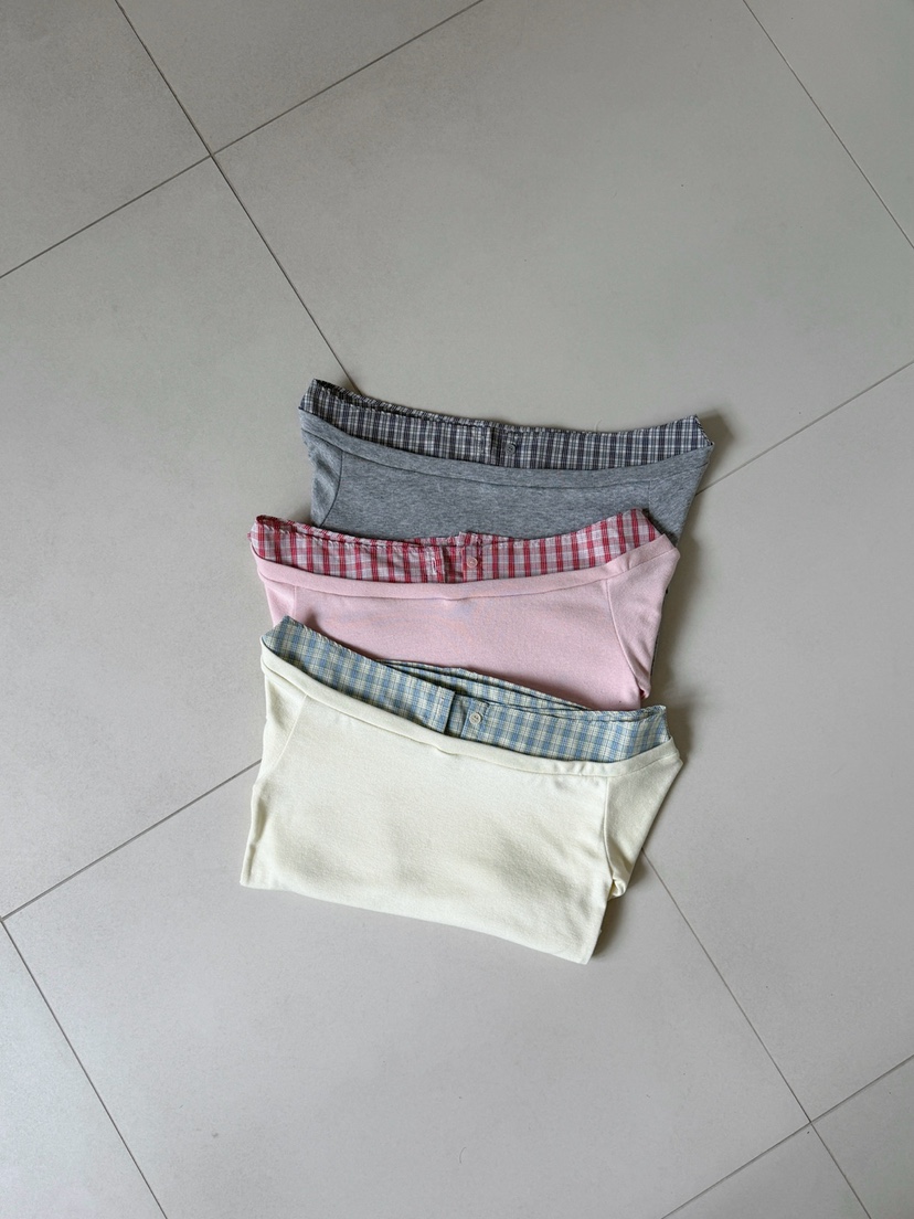 MORE THAN-P韓國代購女士新品真品人氣26春夏長袖T恤假兩件MORE THAN長袖T恤