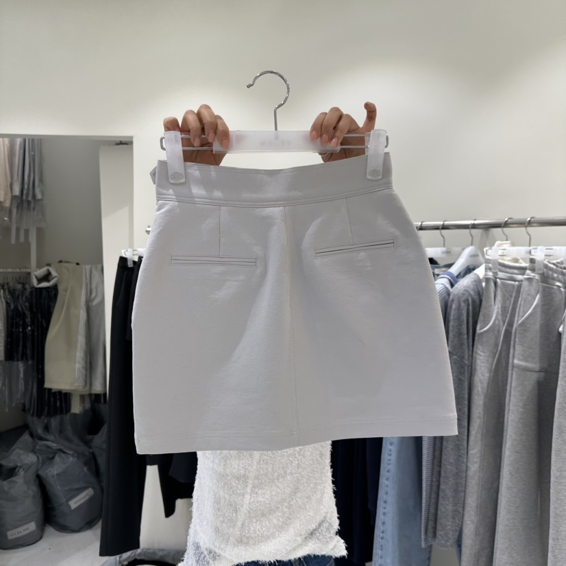 VEREN韓國直郵女裝新品人氣推薦時尚職業真品休閑短裙腰帶VEREN短裙