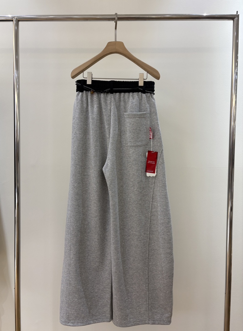 MUSHROOM-A東大門代購女士新品熱賣真品職業26春夏休閑褲流蘇MUSHROOM休閑褲