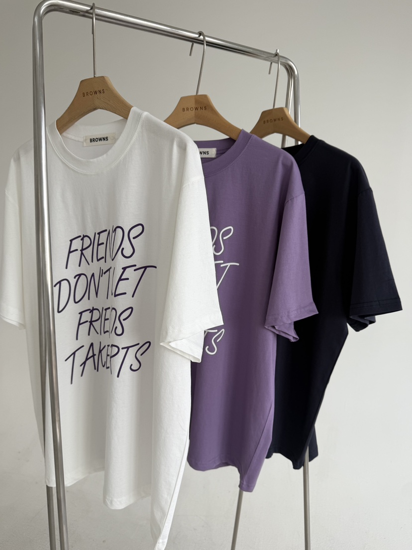 BROWNS-P韓國直郵女裝新品26春夏時尚熱賣職業真品推薦T恤BROWNS-PT恤