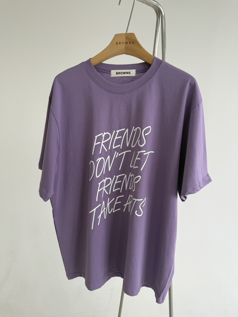 BROWNS-P韓國直郵女裝新品26春夏時尚熱賣職業真品推薦T恤BROWNS-PT恤圖色2