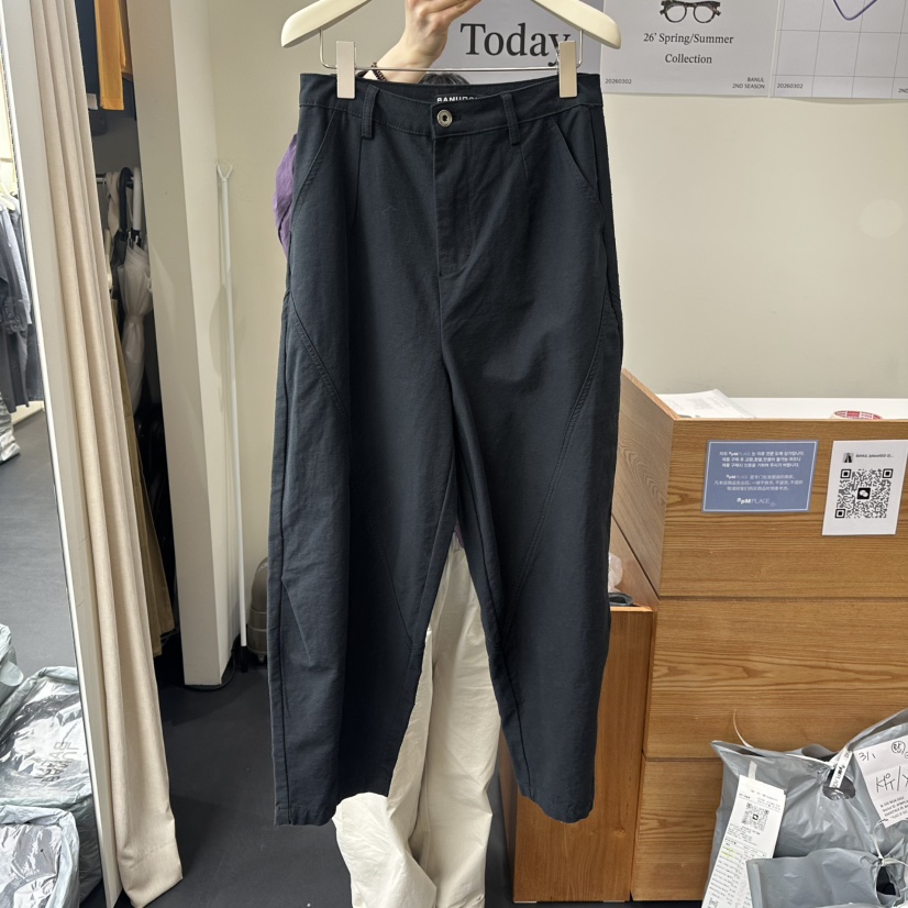 BANUL東大門直郵女裝新品人氣時尚26春夏熱賣職業休閑休閑褲BANUL休閑褲圖色2