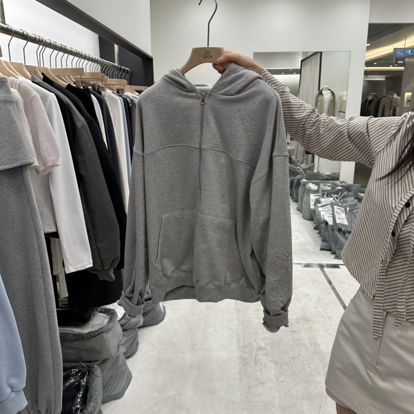 THE VALUE東大門實拍女士新品職業人氣休閑夾克連帽拉鏈衫THE VALUE夾克圖色1