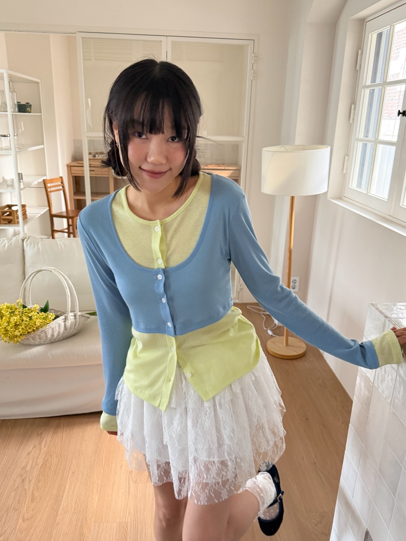 MORE THAN-P東大門代購女裝新款真品休閑長袖T恤假兩件MORE THAN長袖T恤