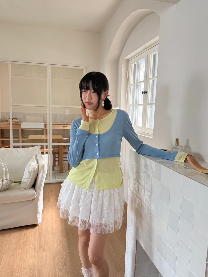 MORE THAN-P東大門代購女裝新款真品休閑長袖T恤假兩件MORE THAN長袖T恤