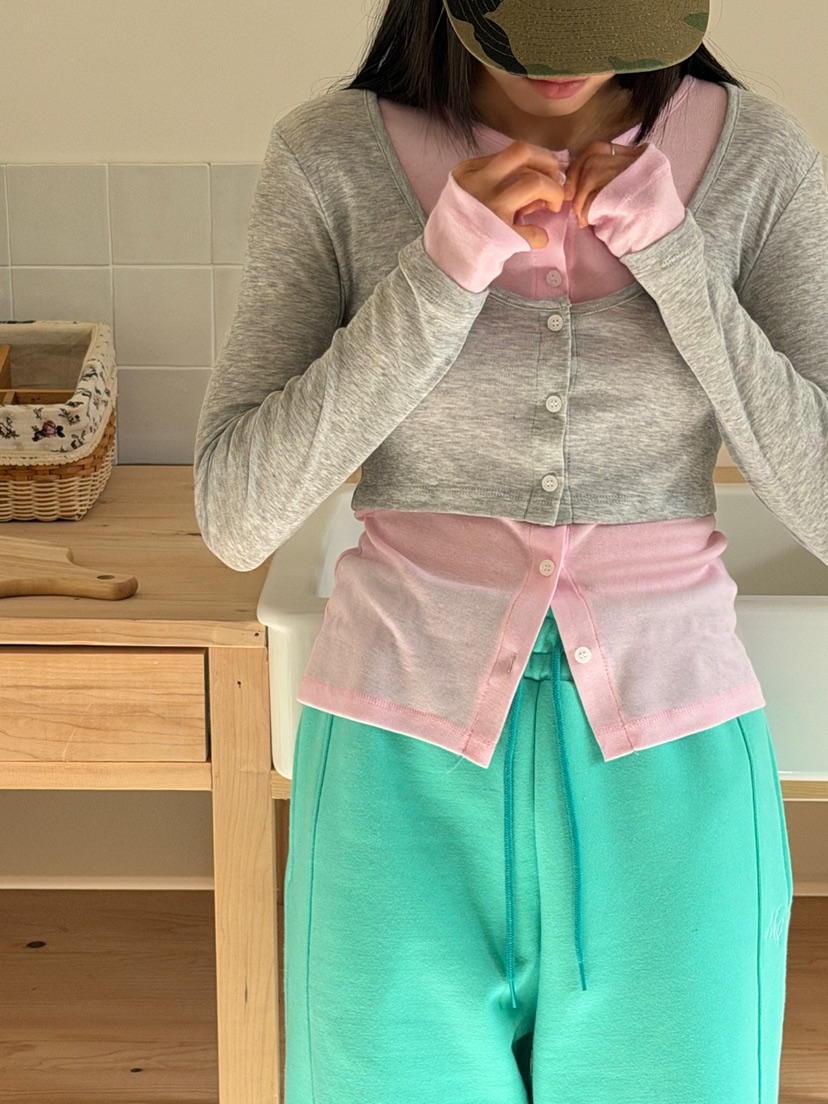 MORE THAN-P東大門代購女裝新款真品休閑長袖T恤假兩件MORE THAN長袖T恤