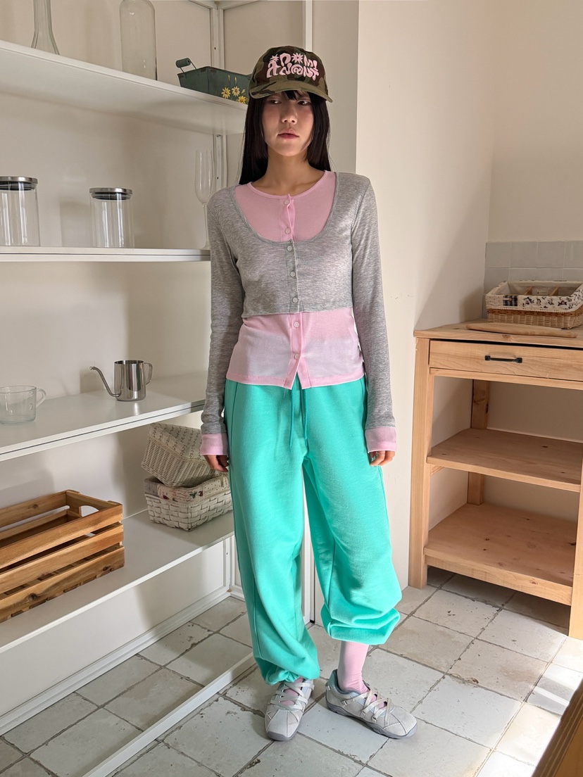 MORE THAN-P東大門代購女裝新款真品休閑長袖T恤假兩件MORE THAN長袖T恤