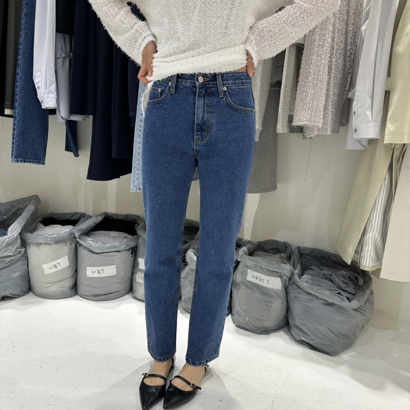 VEREN東大門實拍女裝新款人氣熱賣職業休閑推薦時尚牛仔褲VEREN牛仔褲