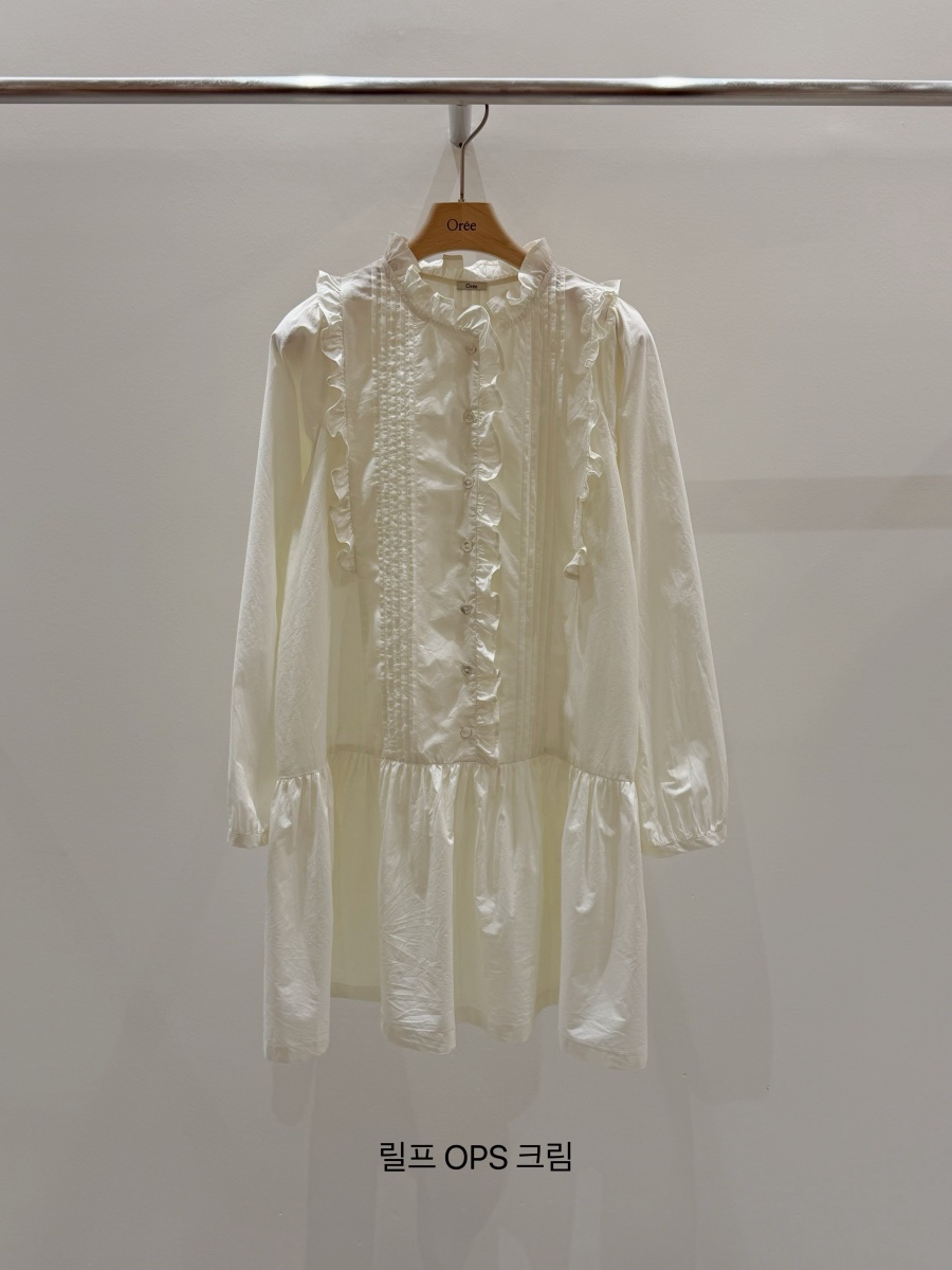 OREE東大門直郵女裝新品休閑職業真品時尚26春夏推薦連衣裙OREE連衣裙圖色2奶油色