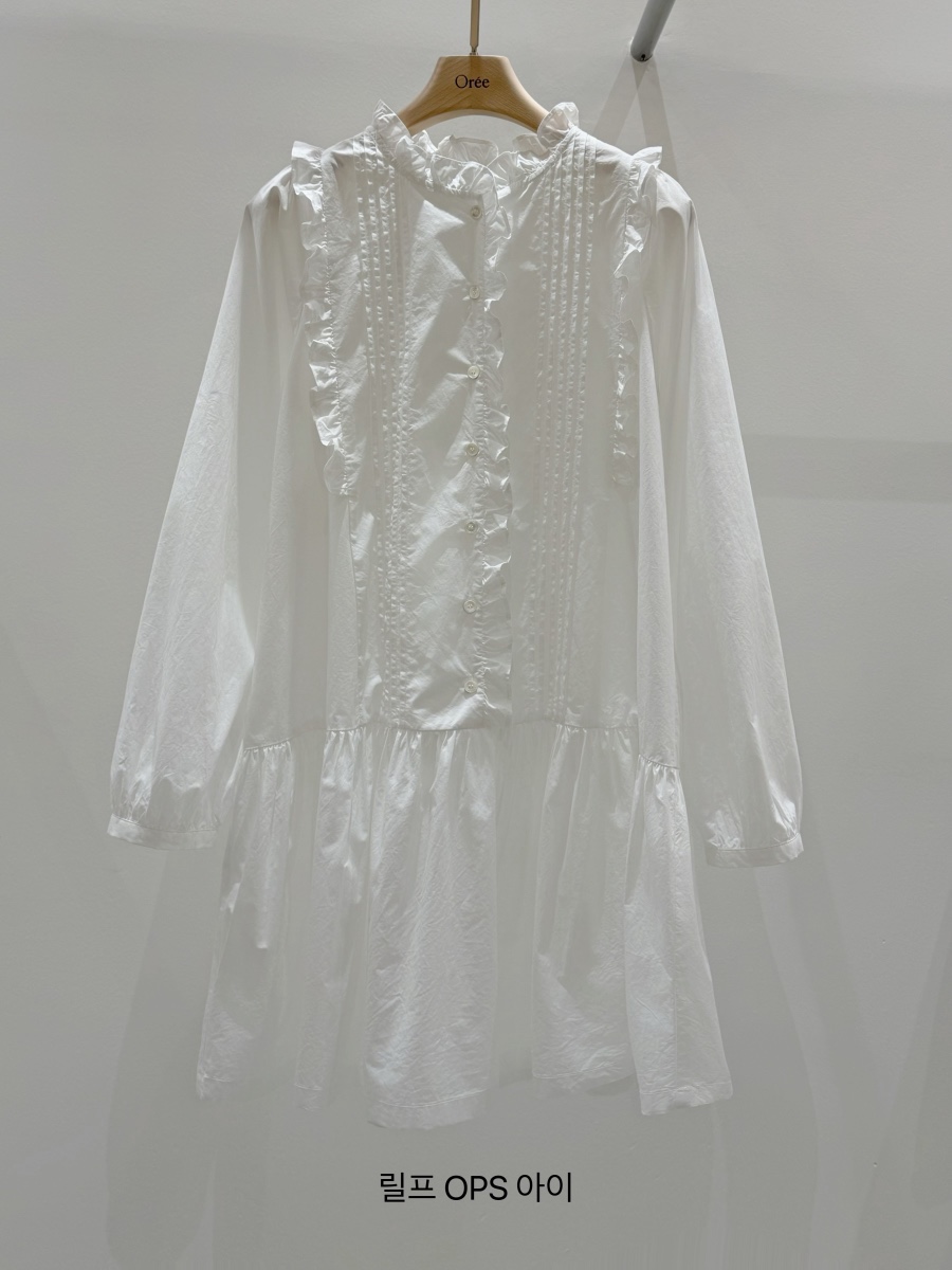 OREE東大門直郵女裝新品休閑職業真品時尚26春夏推薦連衣裙OREE連衣裙圖色3白色