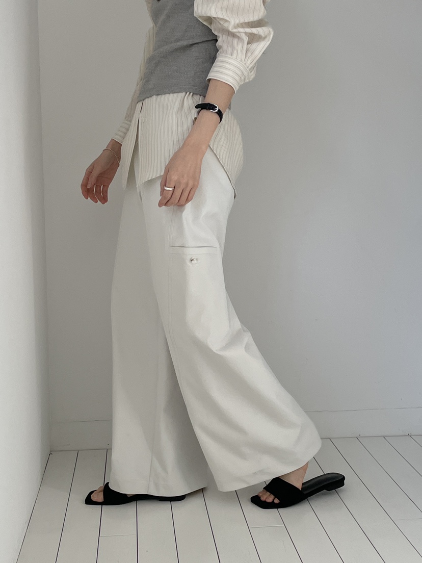 LONG PEAK東大門代購女士新款推薦熱賣時尚人氣休閑褲口袋LONG PEAK休閑褲