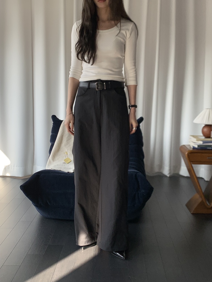 LONG PEAK東大門代購女士新款推薦熱賣時尚人氣休閑褲口袋LONG PEAK休閑褲