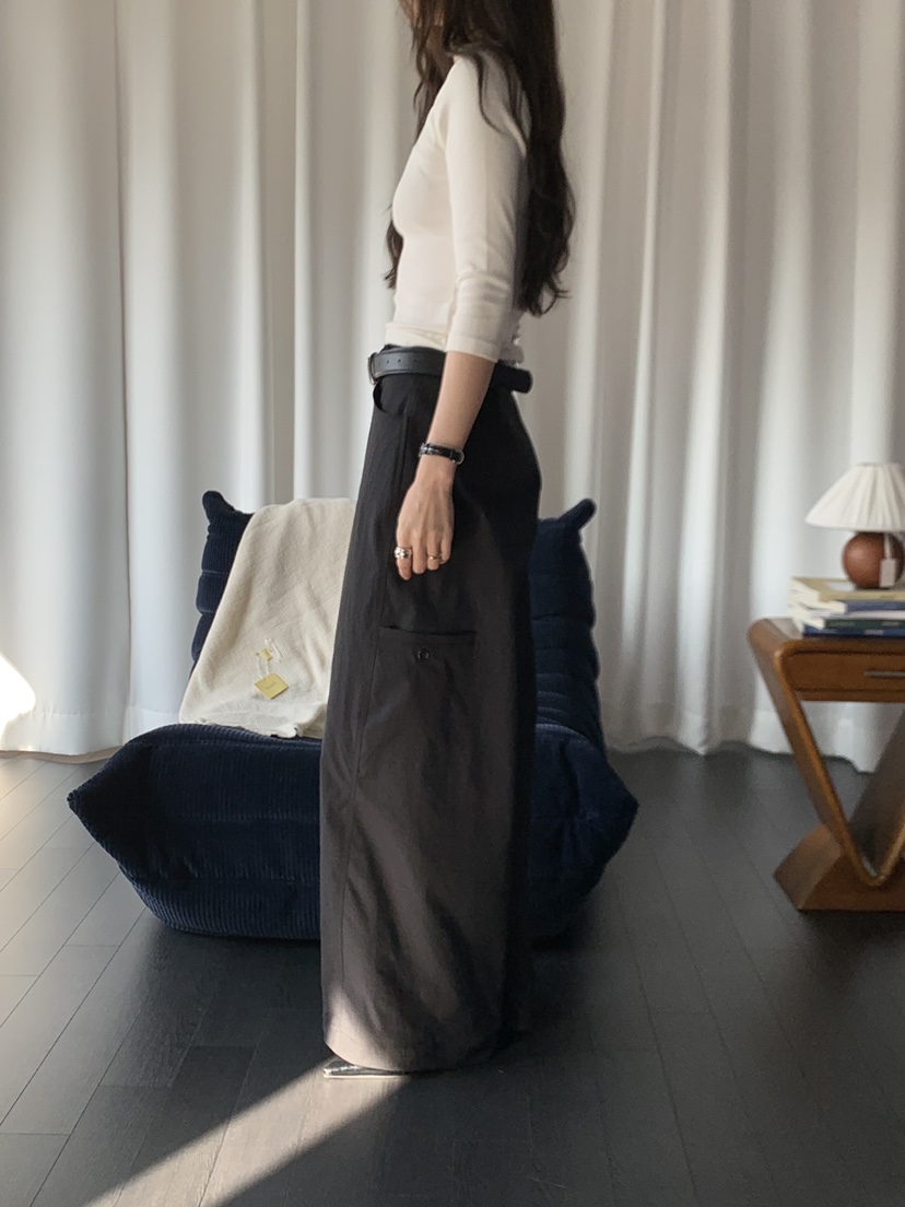 LONG PEAK東大門代購女士新款推薦熱賣時尚人氣休閑褲口袋LONG PEAK休閑褲