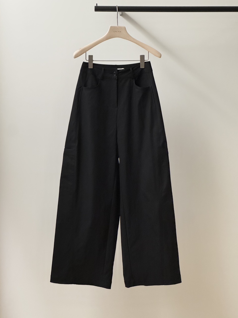 LONG PEAK東大門代購女士新款推薦熱賣時尚人氣休閑褲口袋LONG PEAK休閑褲圖色2