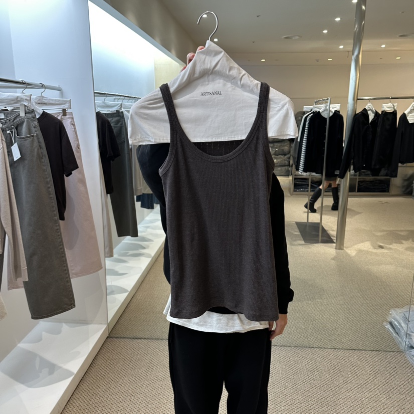 ARTISANAL韓國直郵實拍女士新品26春夏人氣吊帶背心不含內搭ARTISANAL吊帶/背心圖色4墨色