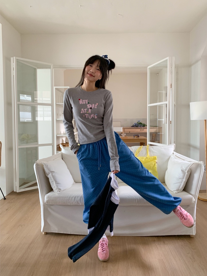 MORE THAN-P韓國代購女裝新品26春夏人氣時尚長袖T恤紐扣MORE THAN長袖T恤