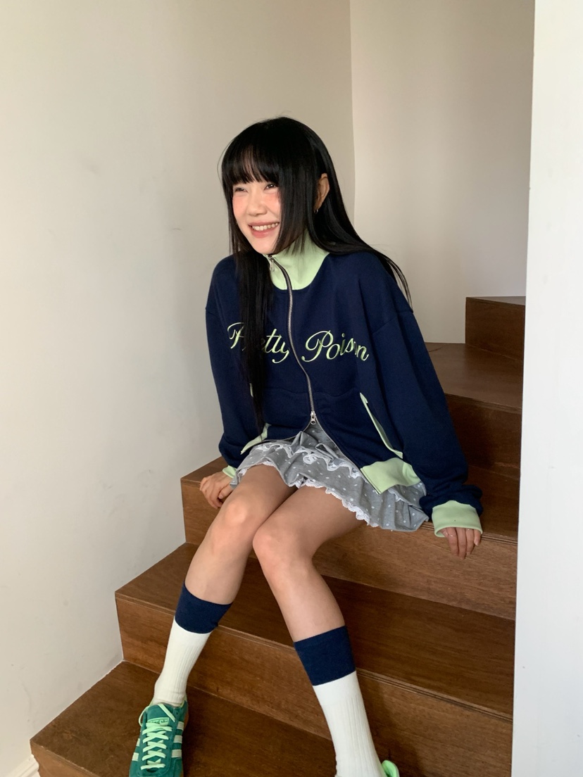 MORE THAN-P韓國東大門代購女士新品26春夏休閑夾克拉鏈MORE THAN夾克