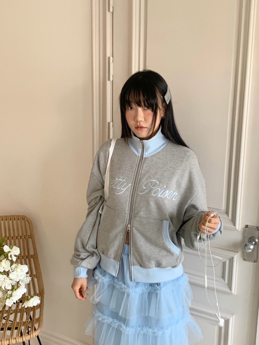 MORE THAN-P韓國東大門代購女士新品26春夏休閑夾克拉鏈MORE THAN夾克