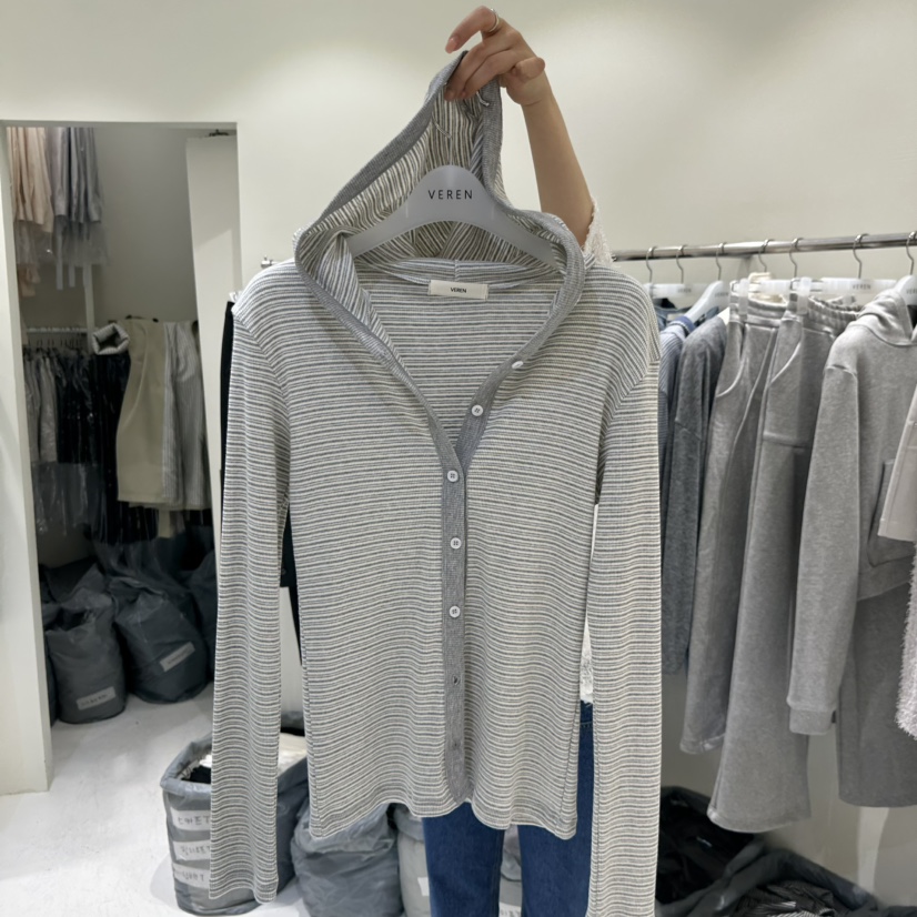 VEREN韓國東大門代購女裝新品熱賣職業人氣休閑26春夏長袖T恤VEREN長袖T恤圖色1