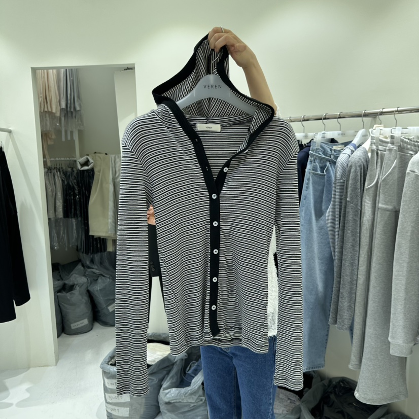 VEREN韓國東大門代購女裝新品熱賣職業人氣休閑26春夏長袖T恤VEREN長袖T恤圖色3