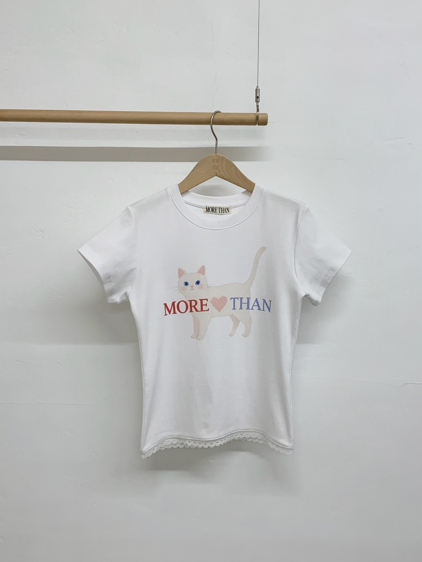 MORE THAN-P韓國東大門直郵女士新款人氣推薦熱賣職業T恤MORE THANT恤圖色1
