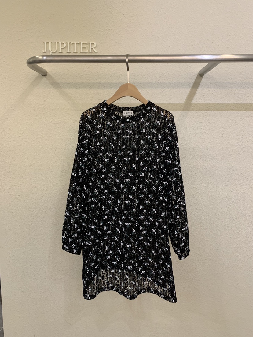 JUPITER韓國直郵女裝新品時尚26春夏職業休閑連衣裙花朵蕾絲JUPITER連衣裙圖色2