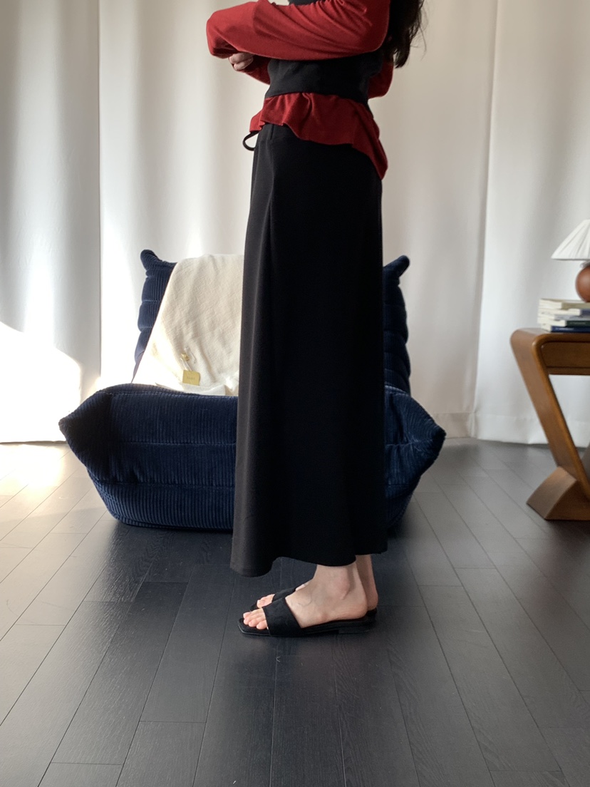 LONG PEAK韓國代購女裝新品時尚26春夏推薦休閑長裙長款鵝LONG PEAK長裙