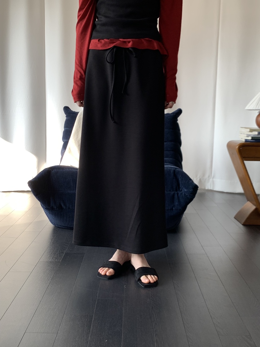 LONG PEAK韓國代購女裝新品時尚26春夏推薦休閑長裙長款鵝LONG PEAK長裙