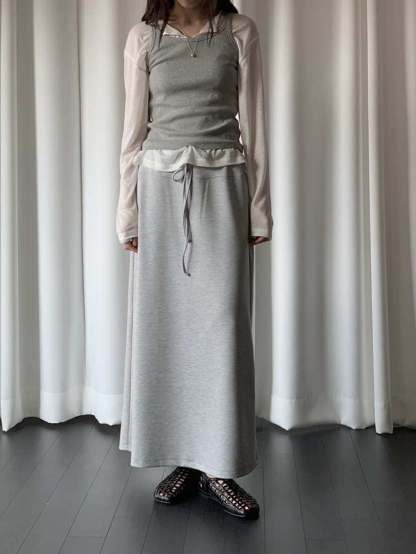 LONG PEAK韓國代購女裝新品時尚26春夏推薦休閑長裙長款鵝LONG PEAK長裙