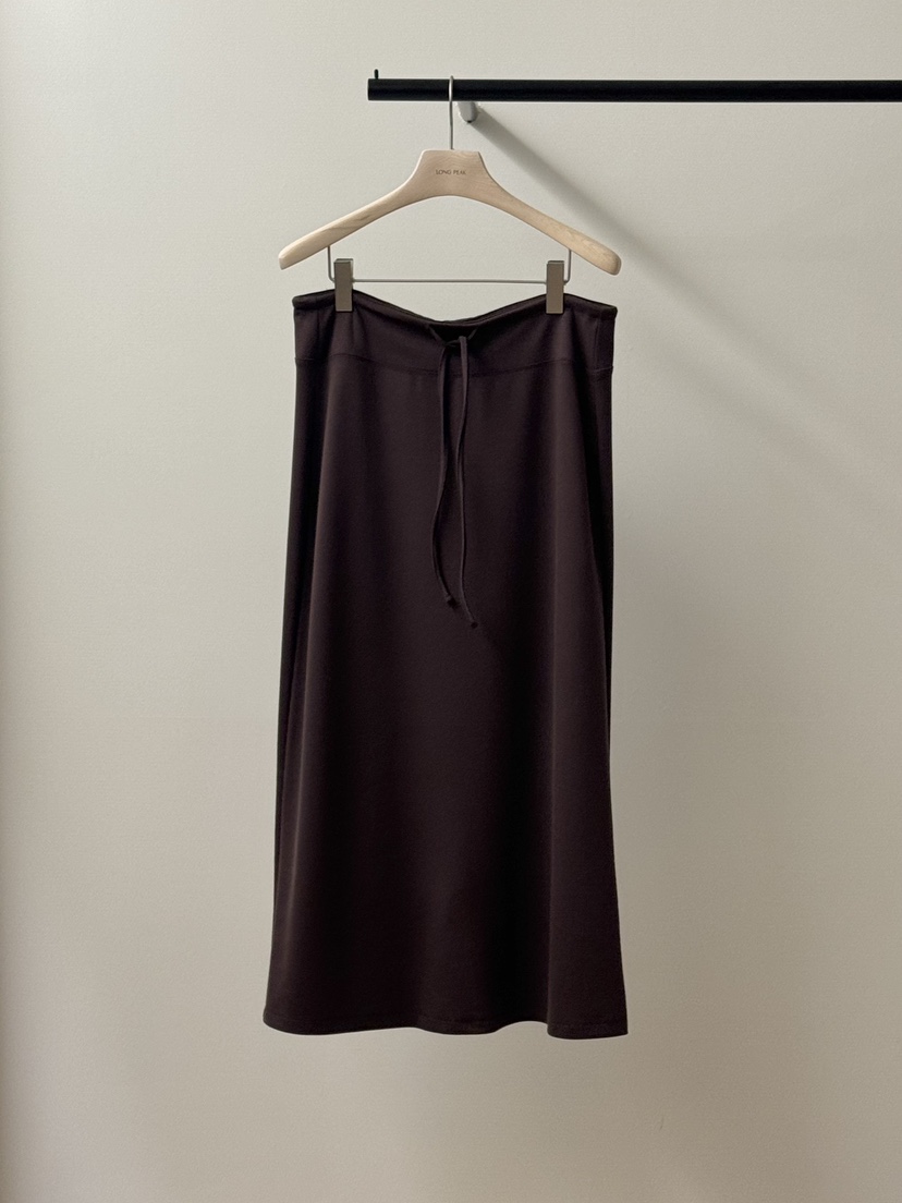 LONG PEAK韓國代購女裝新品時尚26春夏推薦休閑長裙長款鵝LONG PEAK長裙圖色3棕色