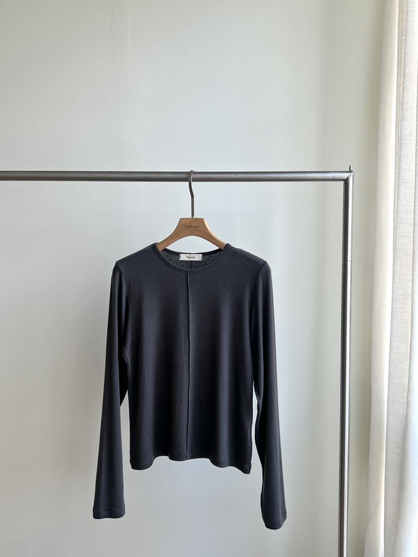 TERRACE韓國代購女士新款休閑熱賣26春夏人氣推薦長袖T恤TERRACE長袖T恤圖色4墨色