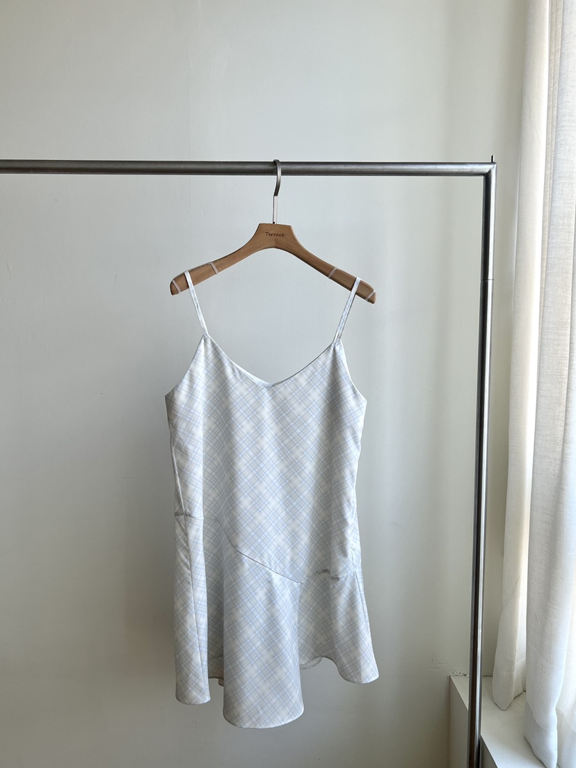 TERRACE韓國東大門代購女士新品休閑職業熱賣人氣26春夏連衣裙TERRACE連衣裙圖色1黃色格子