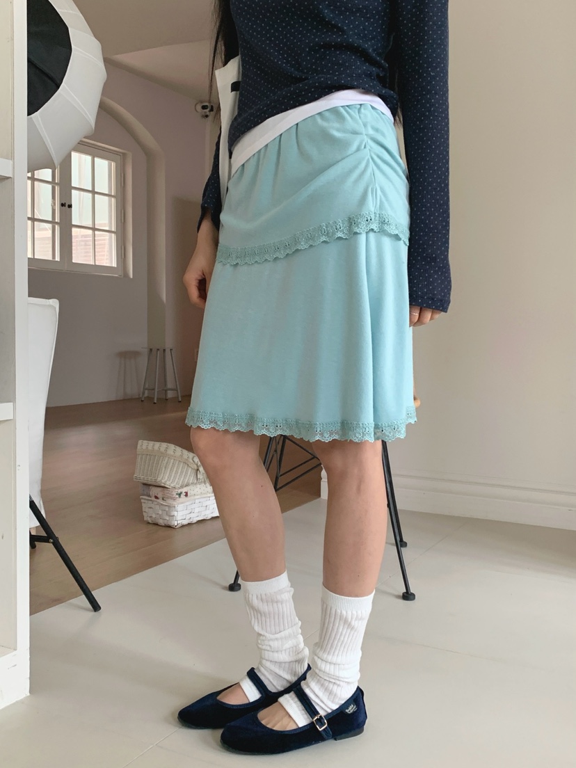 MORE THAN-P韓國東大門直郵女裝新款推薦時尚半身裙中短裙MORE THAN半身裙/中短裙