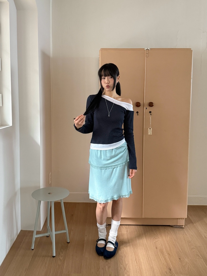 MORE THAN-P韓國東大門直郵女裝新款推薦時尚半身裙中短裙MORE THAN半身裙/中短裙